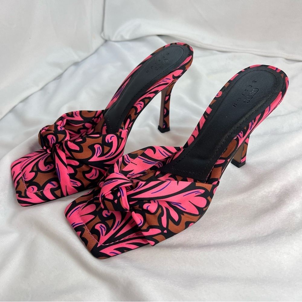 ASOS DESIGN Nadina knotted high heeled mules Sz 9 - Picture 3 of 13